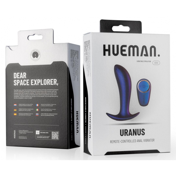 Stimolatore prostatico vibrante Hueman Uranus 10,5 x 3,2 cm