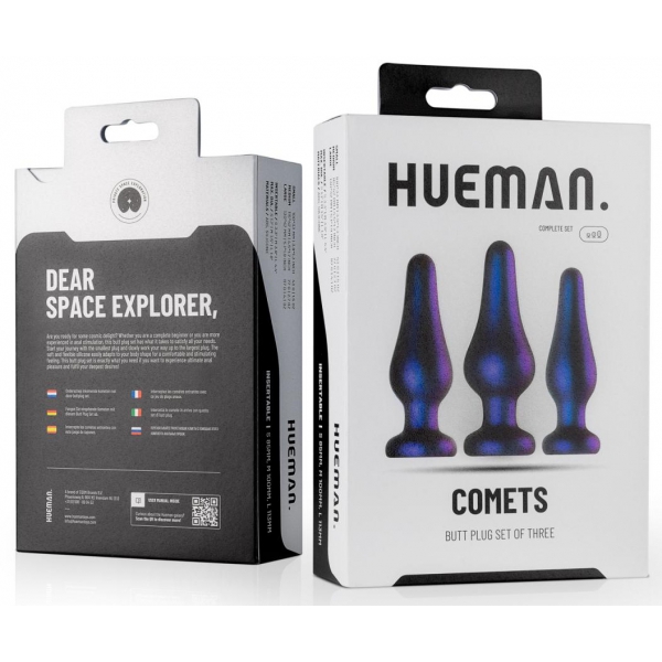 3er-Pack Comets Hueman-Silikonstopfen
