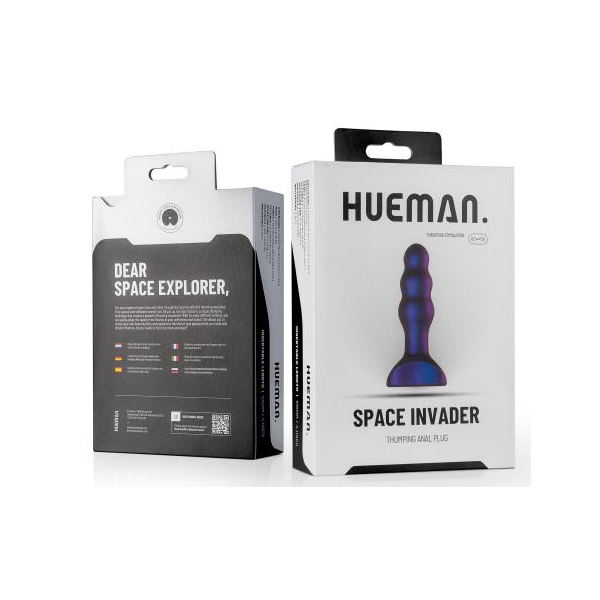 Plug Vibrant Space Invader Hueman 10.5 x 3.7cm