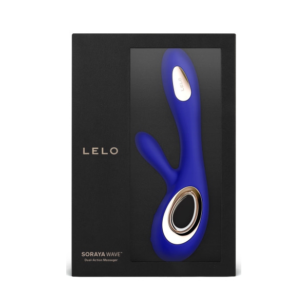 Vibrador de Onda Soraya 22 x 3,8 cm Azul Nocturno