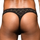 Thong Argyle Glam Schwarz-Gold