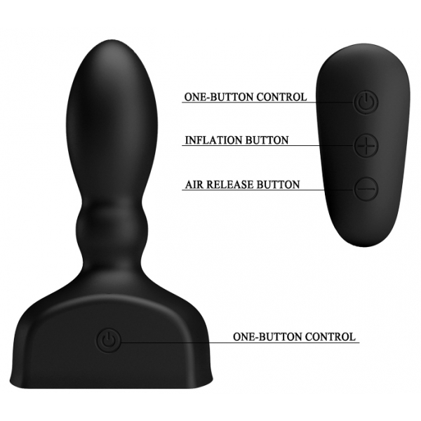 Tapón vibrador inflable Inflat Control Mr Play 9 x 3,3cm