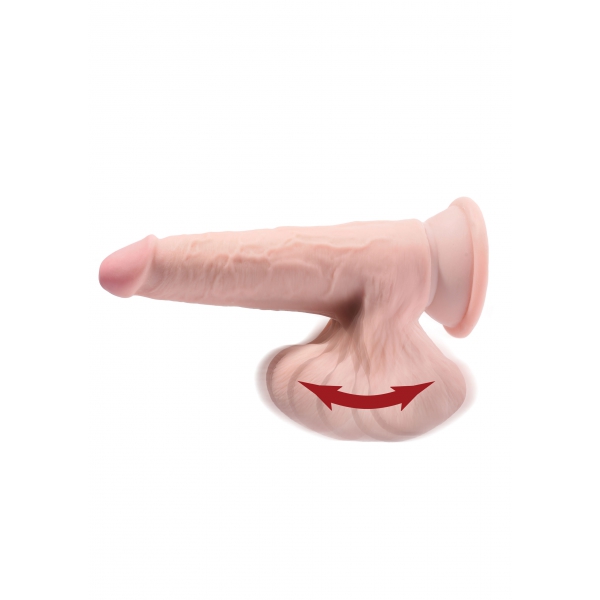 Realistic 3D Dildo Cock Swinging Balls 13 x 4.2 cm