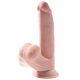 Realistic 3D Dildo Cock Swinging Balls 18 x 5 cm