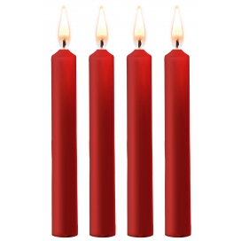 Ouch! Set di 4 mini candele SM Wax rosso