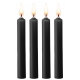 Set van 4 SM Wax Mini Kaarsen Zwart