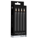 Set of 4 mini candles SM Wax Black