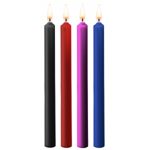 Ouch! Set of 4 SM Teasing Wax Candles Multicolored