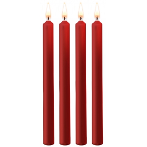 Ouch! Set of 4 Red Wax Teasing Candles