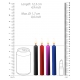 Set van 4 SM Wax Mini Kaarsen Multicolour