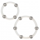 Set of 2 Transparent Cockrings with Balls