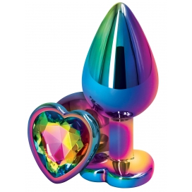 Bijou anal Heart Rainbow M 7 x 3.5cm