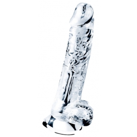 LoveToy Transparent Dildo with Flawless Purse 16 x 3.5 cm