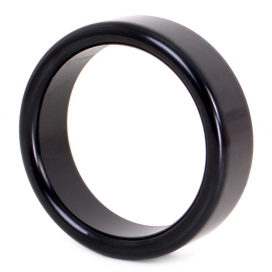 Aluminum Cockring Circle 15mm Black