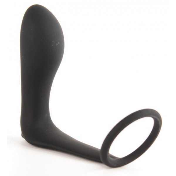 Ansel Vibrating Cockring + Plug 9 x 3 cm - Ring 36mm