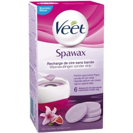Veet Men Recharges 6 Disques de cire sans bande Veet Spawax - Figue sucrée et Lys violet