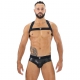 Fetish X Elastic Harness Black