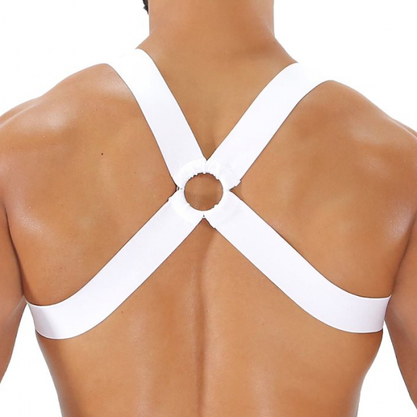 Fetish X Elastic Harness Branco