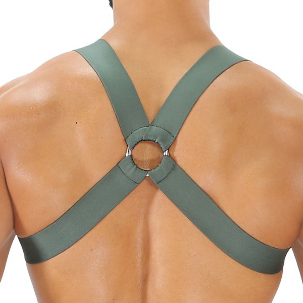 Fetish X Khaki elastic harness