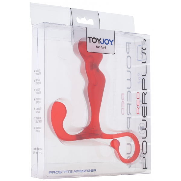 Prostate Stimulator Power Plug 10 x 3 cm Red