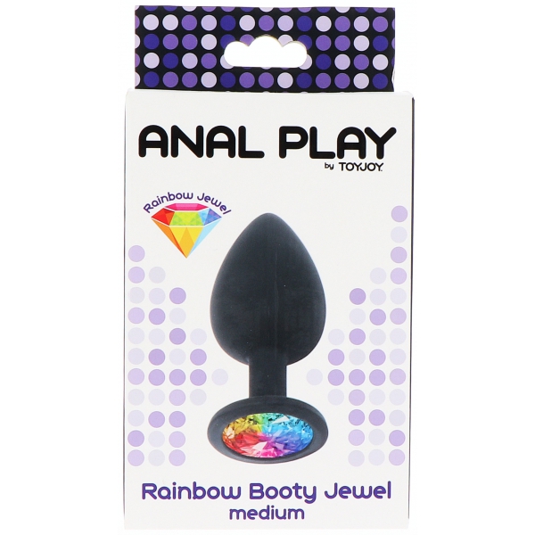 Rainbow Jewel Plug M 7 x 3.5 cm