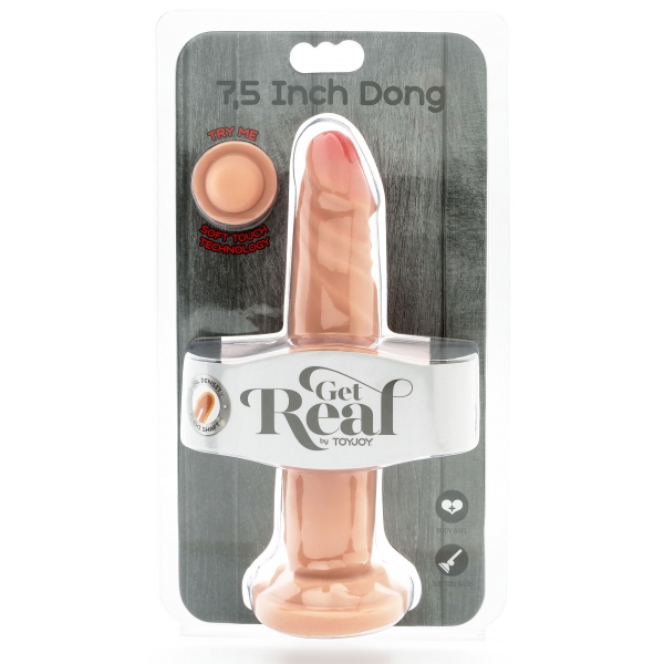 Consolador Get Real de doble densidad 18 x 3,5 cm