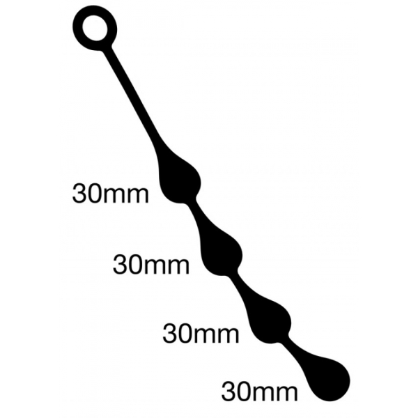 Silicone Anaal Druppels S 30 x 3 cm