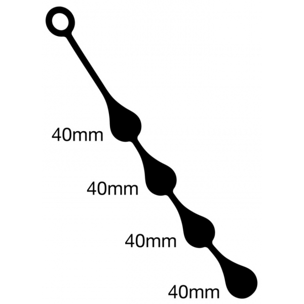 Silicone Anaal Druppels M 40 x 4 cm