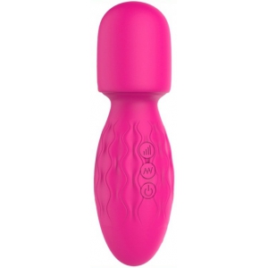 Mini bacchetta Power Magic 15 cm - Testa 42 mm rosa