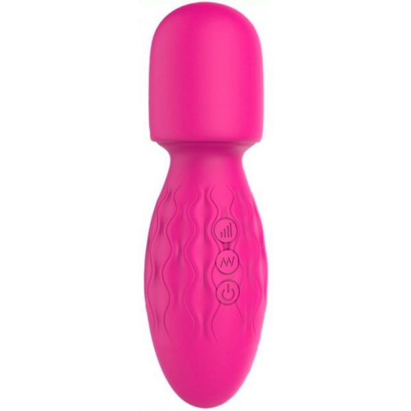 Mini bacchetta Power Magic 15 cm - Testa 42 mm rosa