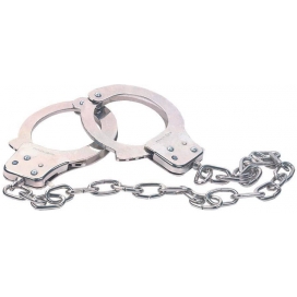 Metal Handcuffs with Chain 50cm