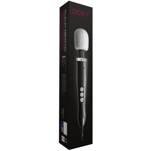 Bastão Doxy XXL 33cm Preto - Cabeça 63mm