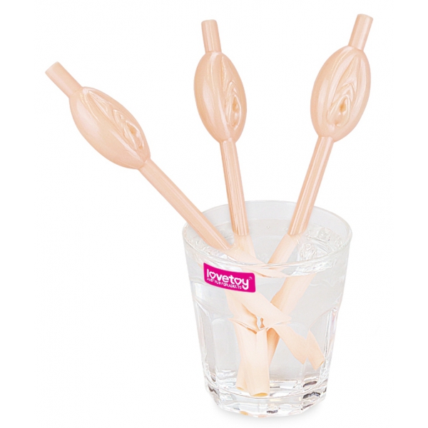 Vulva Pussy Straws x9