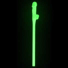 Phosphorescent straws Penis x9
