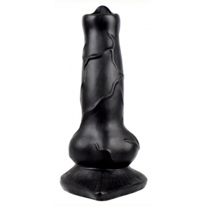 Animalorny Dildo Hund Schwanz 12 x 4cm Schwarz