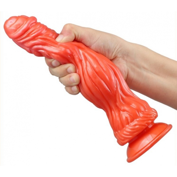 Dildo coccodrillo 24 x 6,5 cm rosa