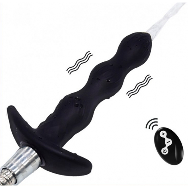 Auto-Spray Vibrating Enema Plug 14.5 x 3cm