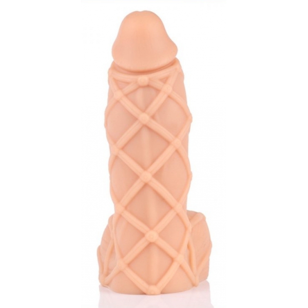 Dildo a griglia L 19 x 6 cm