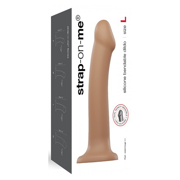 Dildo Strap-On-Me Biegbar L 17 x 4,5cm Karamell