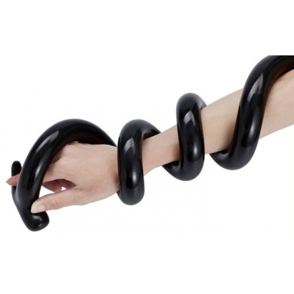 Mega Dildo Longo de Cobra 100 x 3cm Preto