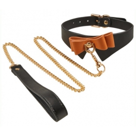 Black and Brown Butler Collar and Lead