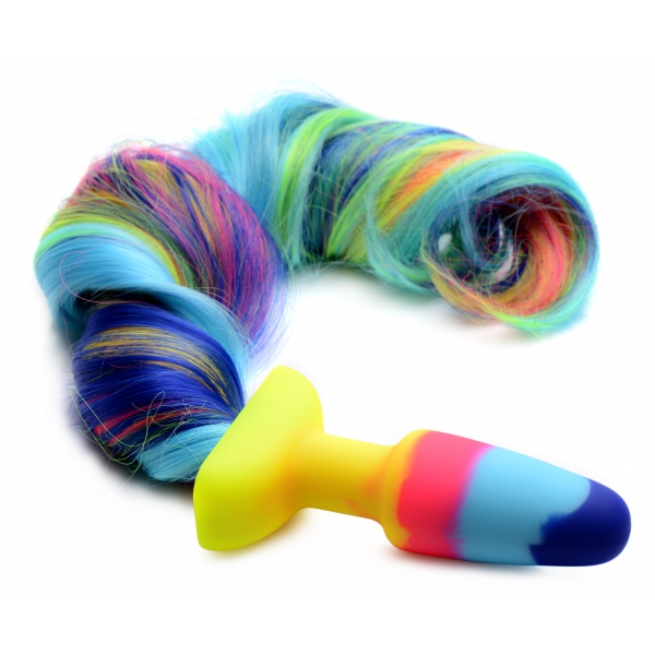 Unicorn Tail Plug 9 x 3.2cm - 50cm tail