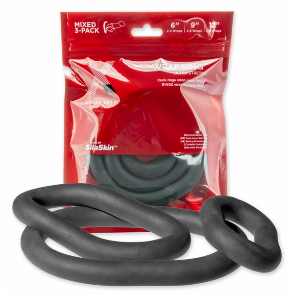 Set of 3 Wrap Ultra Stretch Silicone Cockrings