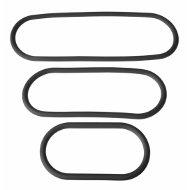 Set di 3 anelli avvolgenti in silicone