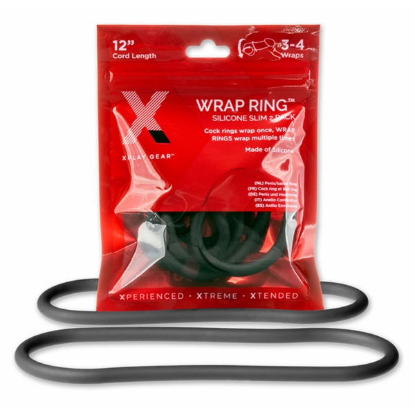 Set of 2 Silicone Cockrings Wrap Ring 30cm