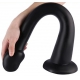 Dildo Walvis S 38 x 3.8cm - 3.5cm tip Zwart