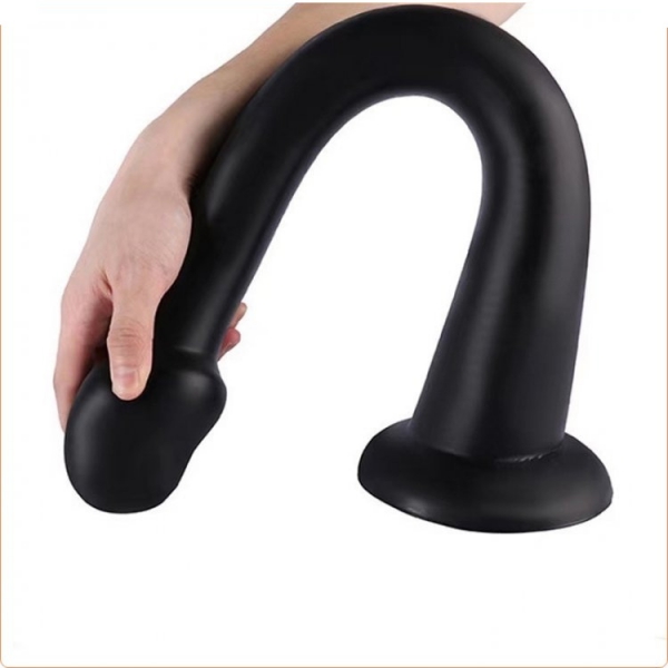 Balena Dildo XL Dildo lungo 48 x 7 cm - Punta 5,5 cm Nero