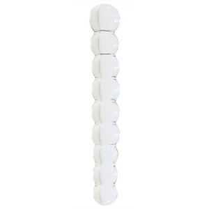  Dildo in vetro Snowball 12,6 x 2 cm