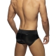 Slip Front & Back Zip Rub Black