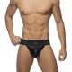 Jockstrap Front Zip Rub Black